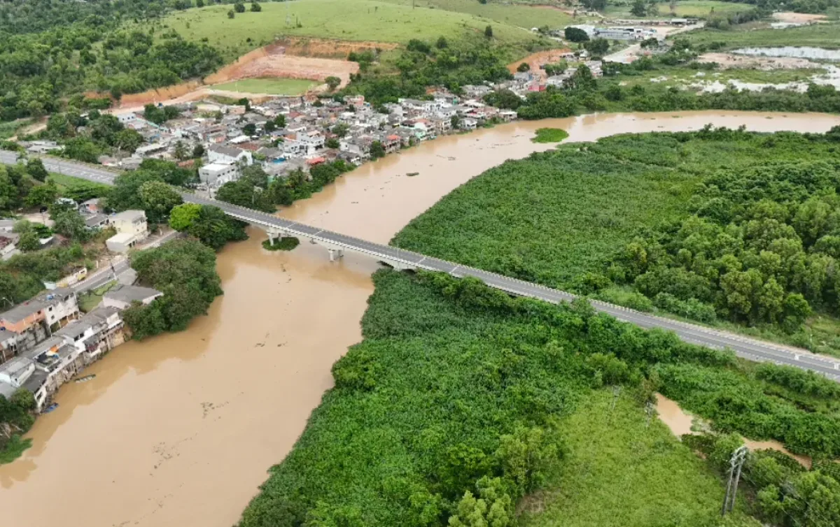 Nível do Rio Cricaré em São Mateus cai 20 centímetros após chuvas intensas
