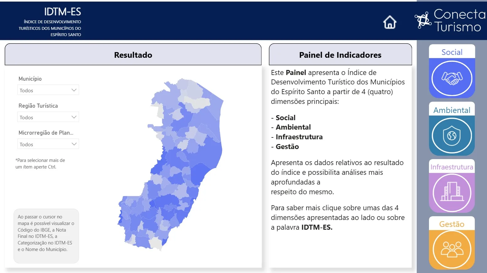 Espírito Santo lança painel estratégico para desenvolvimento turístico municipal